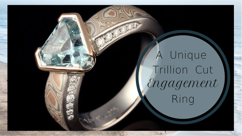 Trillion Silhouette Engagement Ring Infographic